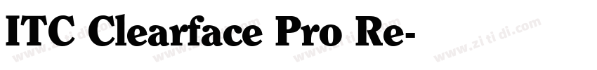 ITC Clearface Pro Re字体转换